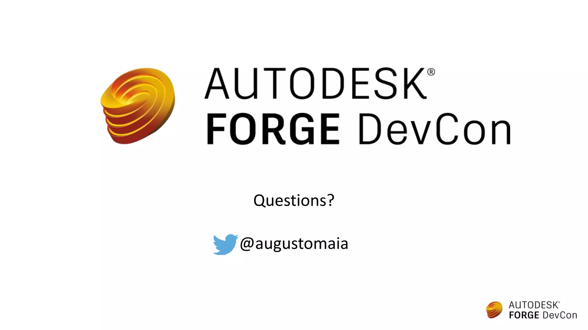 Questions?
@augustomaia
 