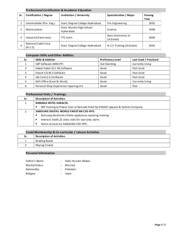 Order resume online asda