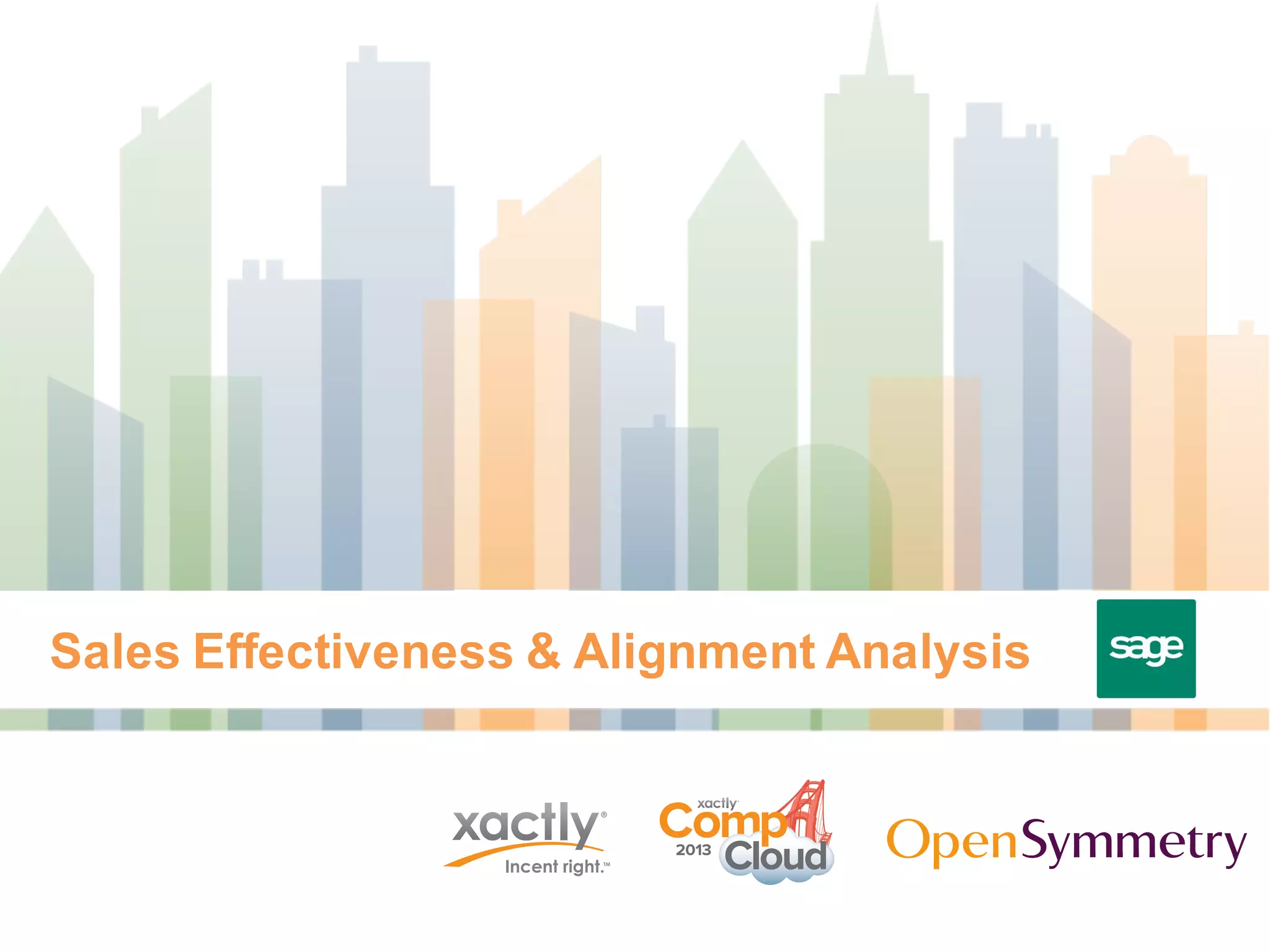 Sales Effectiveness & Alignment Analysis
 