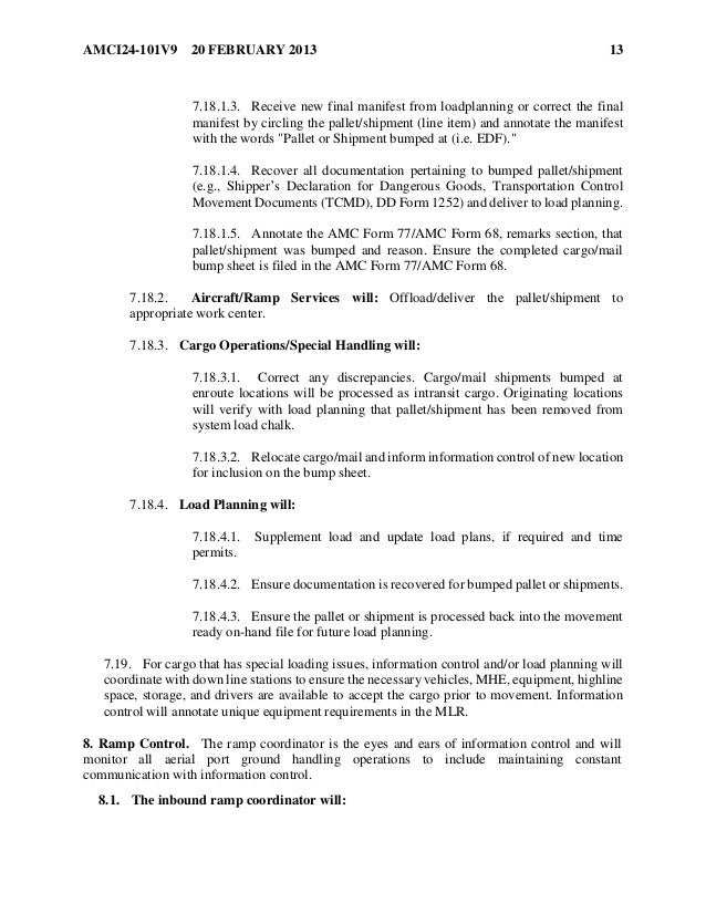 atoc duties amc form 68