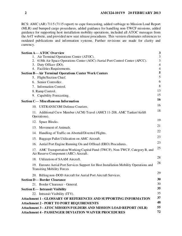 atoc duties amc form 68
