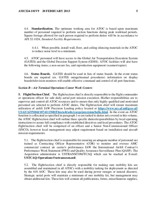atoc duties amc form 68