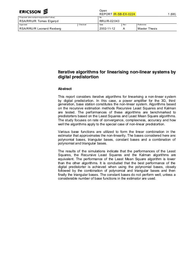 Master thesis in image processing