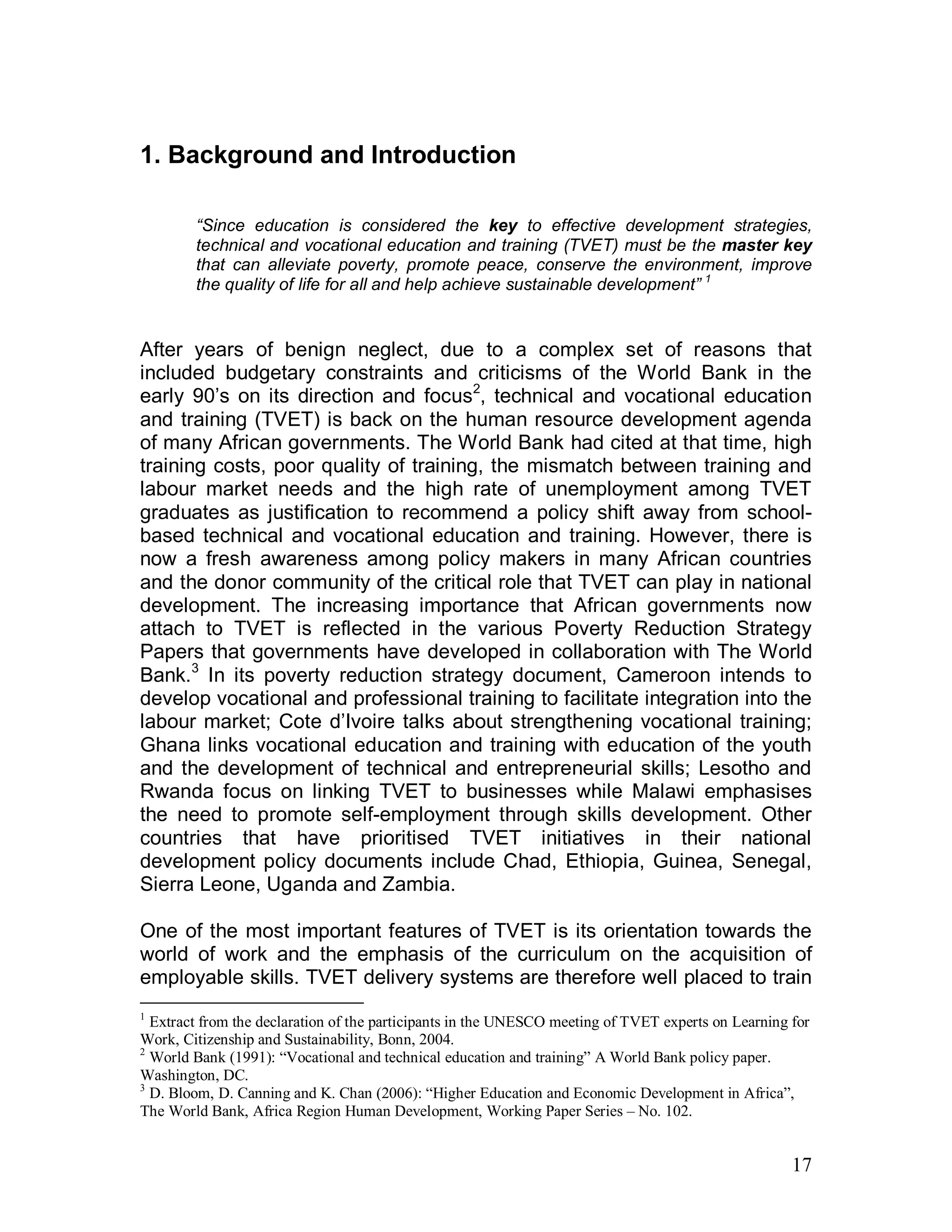 Strategies to revitalize TVET in Africa | PDF