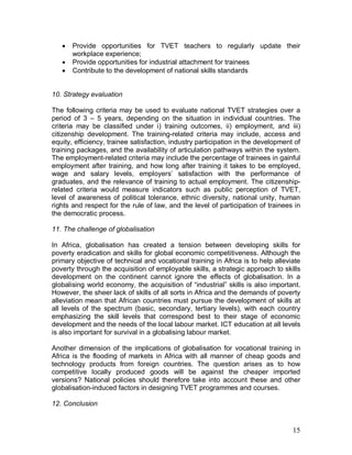 Strategies to revitalize TVET in Africa | PDF