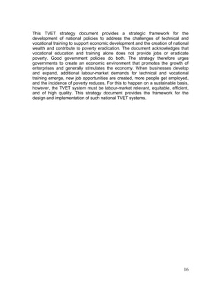 Strategies to revitalize TVET in Africa | PDF