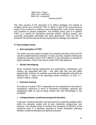 Strategies to revitalize TVET in Africa | PDF