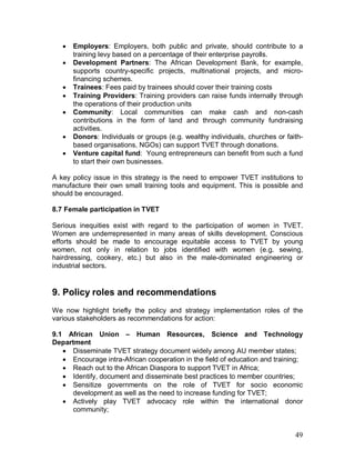Strategies to revitalize TVET in Africa | PDF