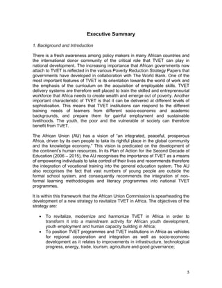 Strategies to revitalize TVET in Africa | PDF