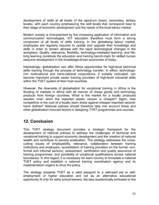 Strategies to revitalize TVET in Africa | PDF