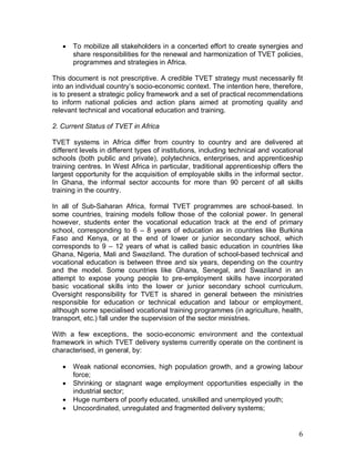 Strategies to revitalize TVET in Africa | PDF