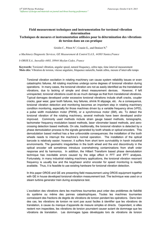 GE_OROS_Field measurement techniques and instrumentation for torsional ...