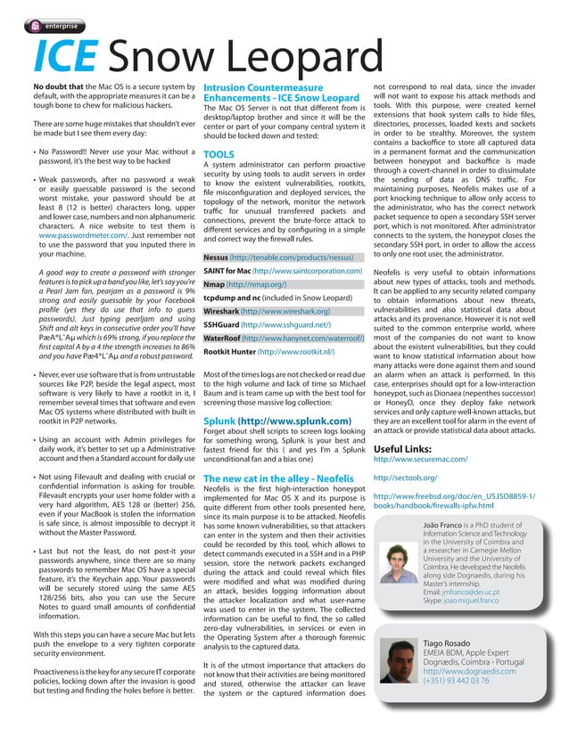 ICE Snow Leopard | PDF