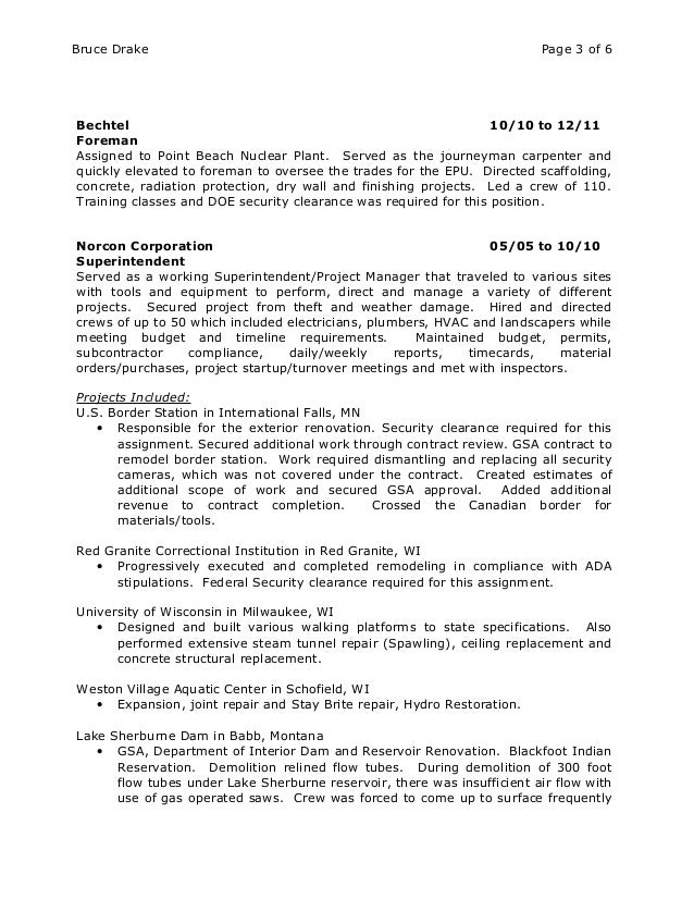journeyman carpenter resumes