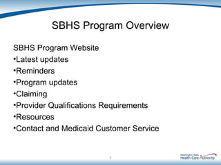 School Based Services Medicaid 101 Training - FINAL Presentation | PPT