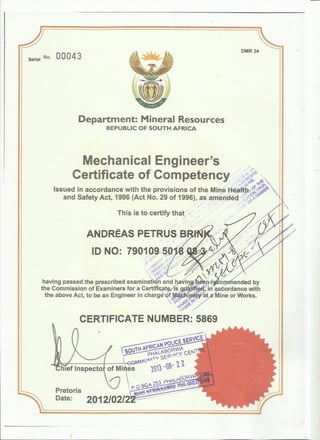 GCC Mechanical (Certified)