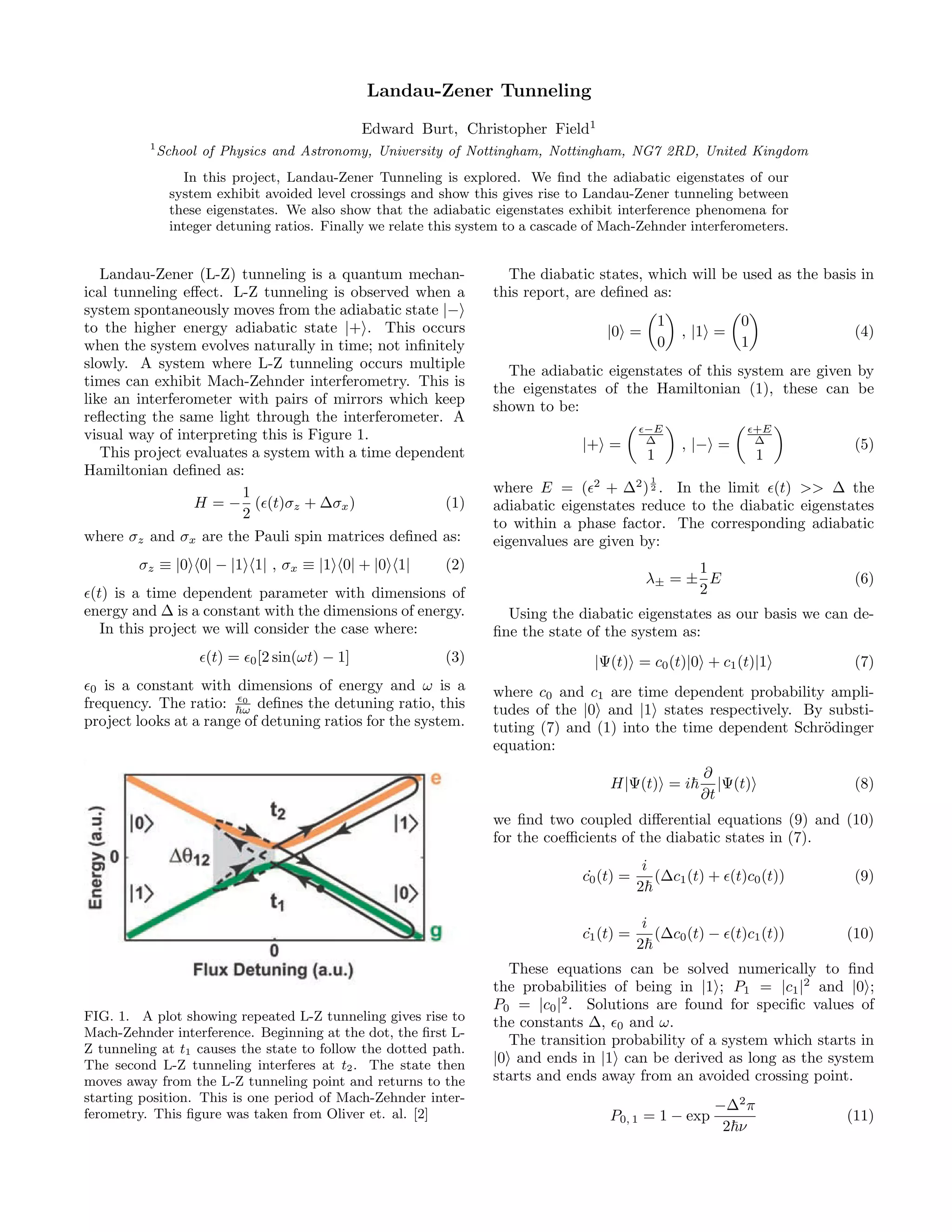 landau-zener-tunneling | PDF