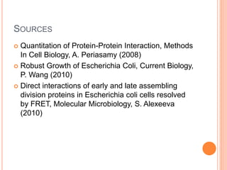 FRET Microscopy Presentation | PPTX