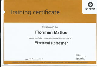 First Aid - Electrical Refresher