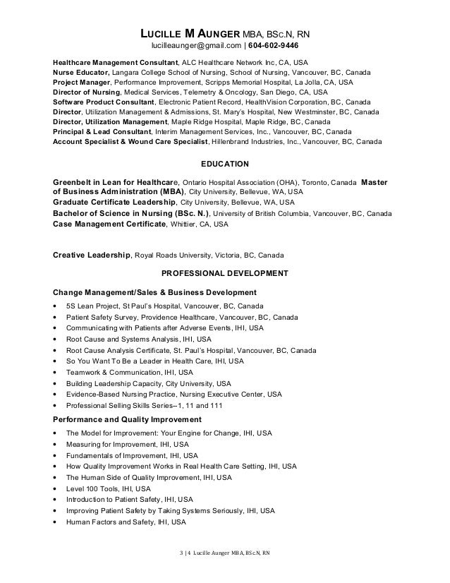 lucille m aunger resume management 2 2016 lucille m aunger resume management 2 2016