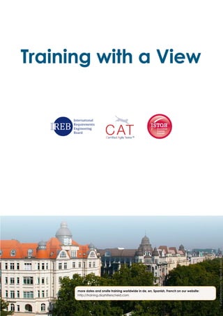 25Testing Experience – 19 2012
Training with a View
Kurfürstendamm,Berlin©KatrinSchülke
more dates and onsite training worldwide in de, en, Spanish, French on our website:
http://training.diazhilterscheid.com
 