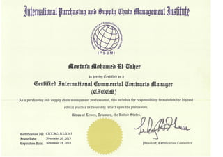 IPSCMI - Certified International Commercial Contract Manager