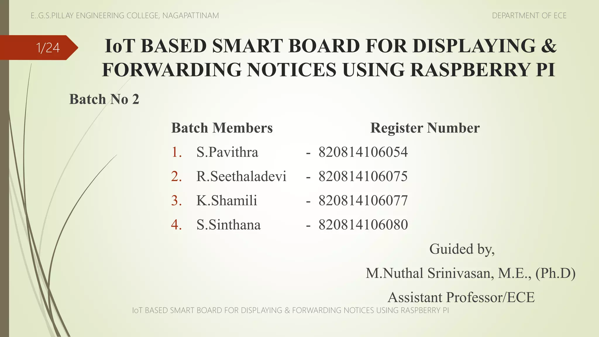 IoT based Smart board for Displaying and Forwarding notices using