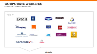 CORPORATE WEBSITES
CONSULTING, UX AND/OR CREATING




  More à
 