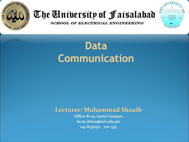 Data Communication (Lecture) IT Slide # 2 | PPT