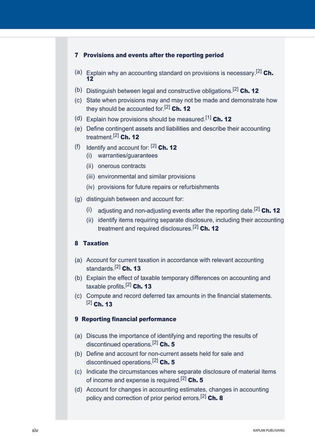 Financial Reporting F7 Acca Financial Reporting F7 Acca