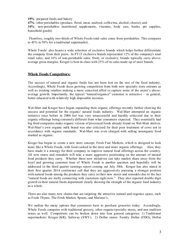 Whole Foods Analysis Final Report V2