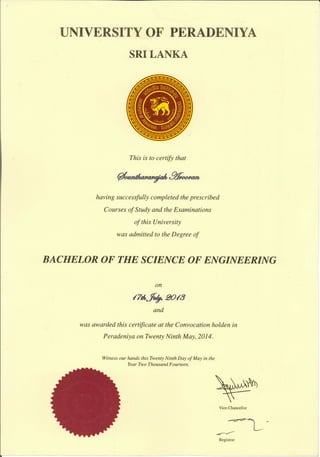 Degree Certificate 
