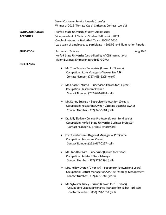 restaurant owner resume