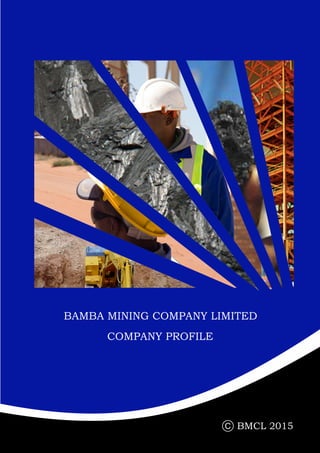 BAMBA MINING COMPANY LIMITED
COMPANY PROFILE
C BMCL 2015
 