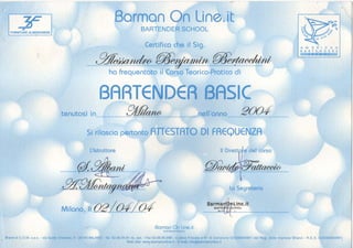 Bartender Basic Bertacchini