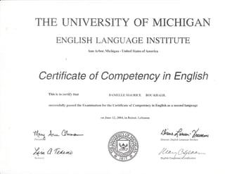 COMPETENCY IN ENGLISH