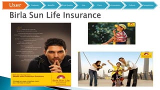 User Features Benefits Price Quality Use Class Innovators Culture Competition
 