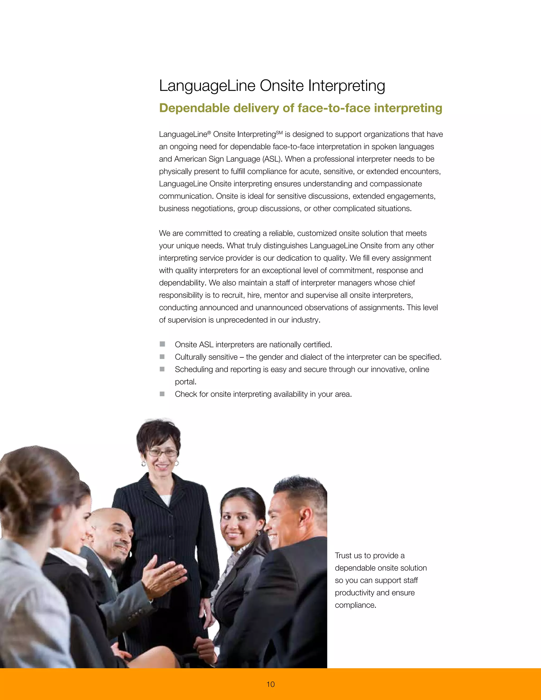 LanguageLine Solutions Enterprise Brochure PDF