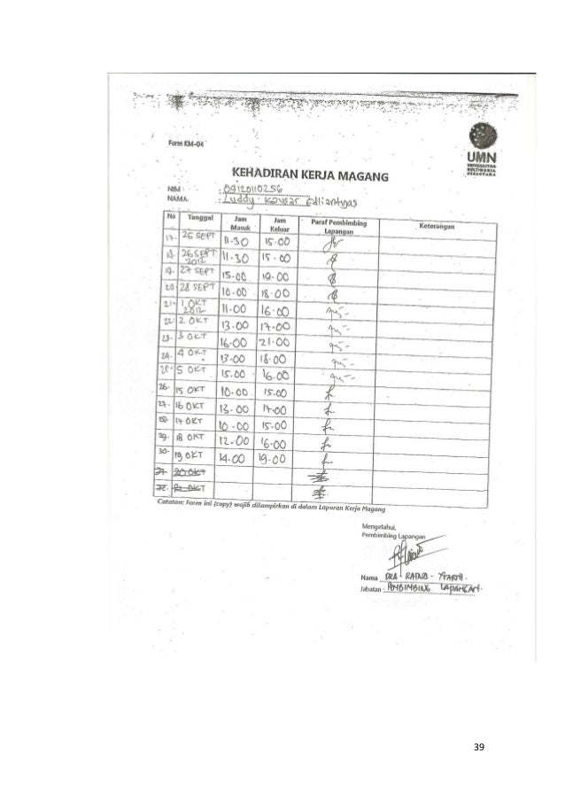 LAPORAN MAGANG LUDDY REVISI AKHIR