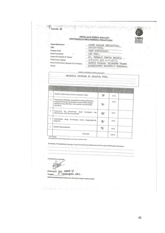 LAPORAN MAGANG LUDDY REVISI AKHIR