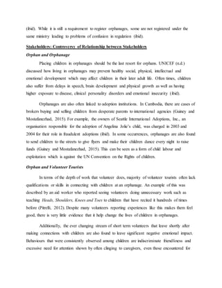 Introduction to Orphanage Tourism | DOCX