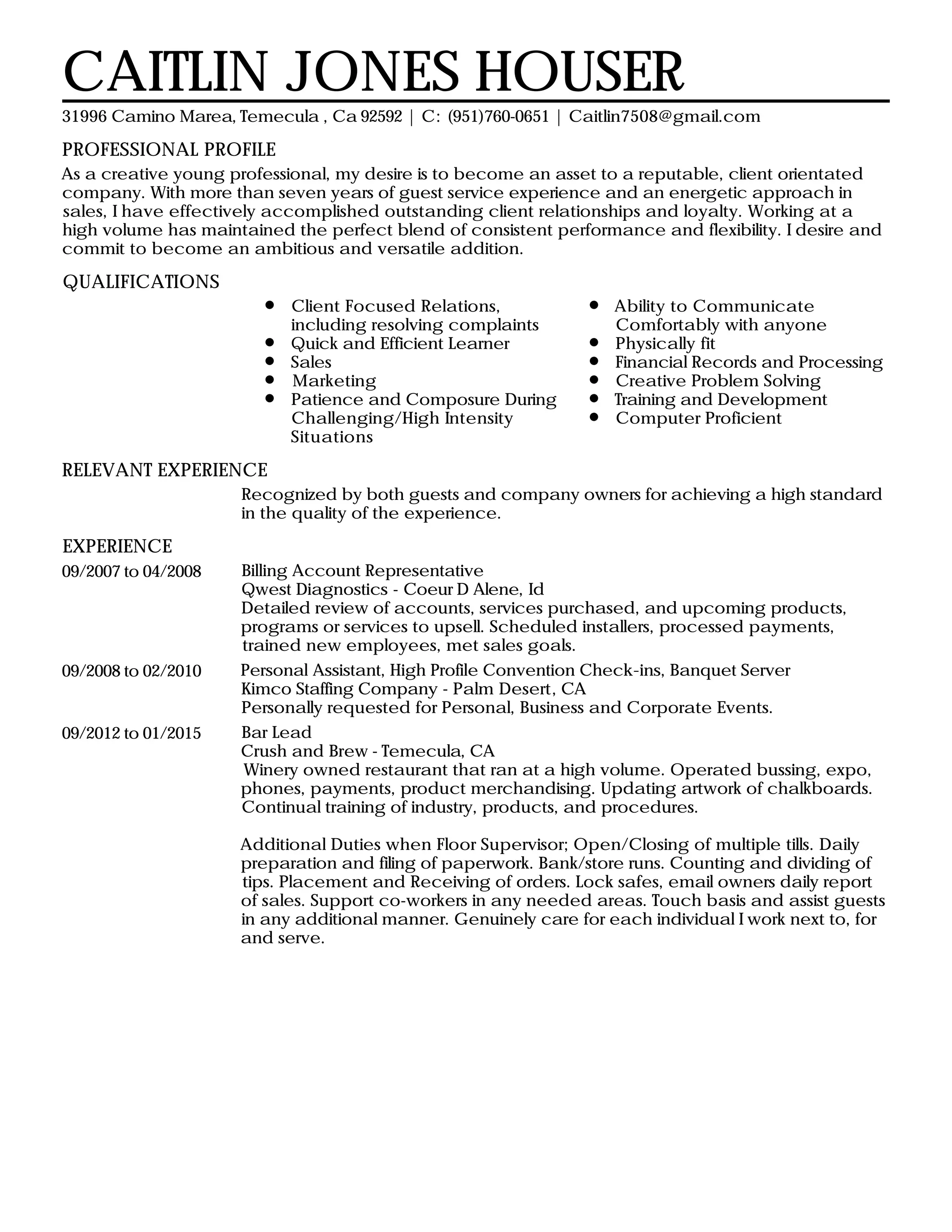 Caitlin Jones Houser PDF Caitlin Jones Houser PDF