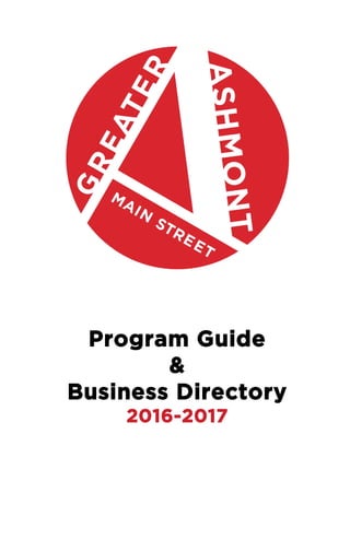Program Guide
&
Business Directory
2016-2017
 