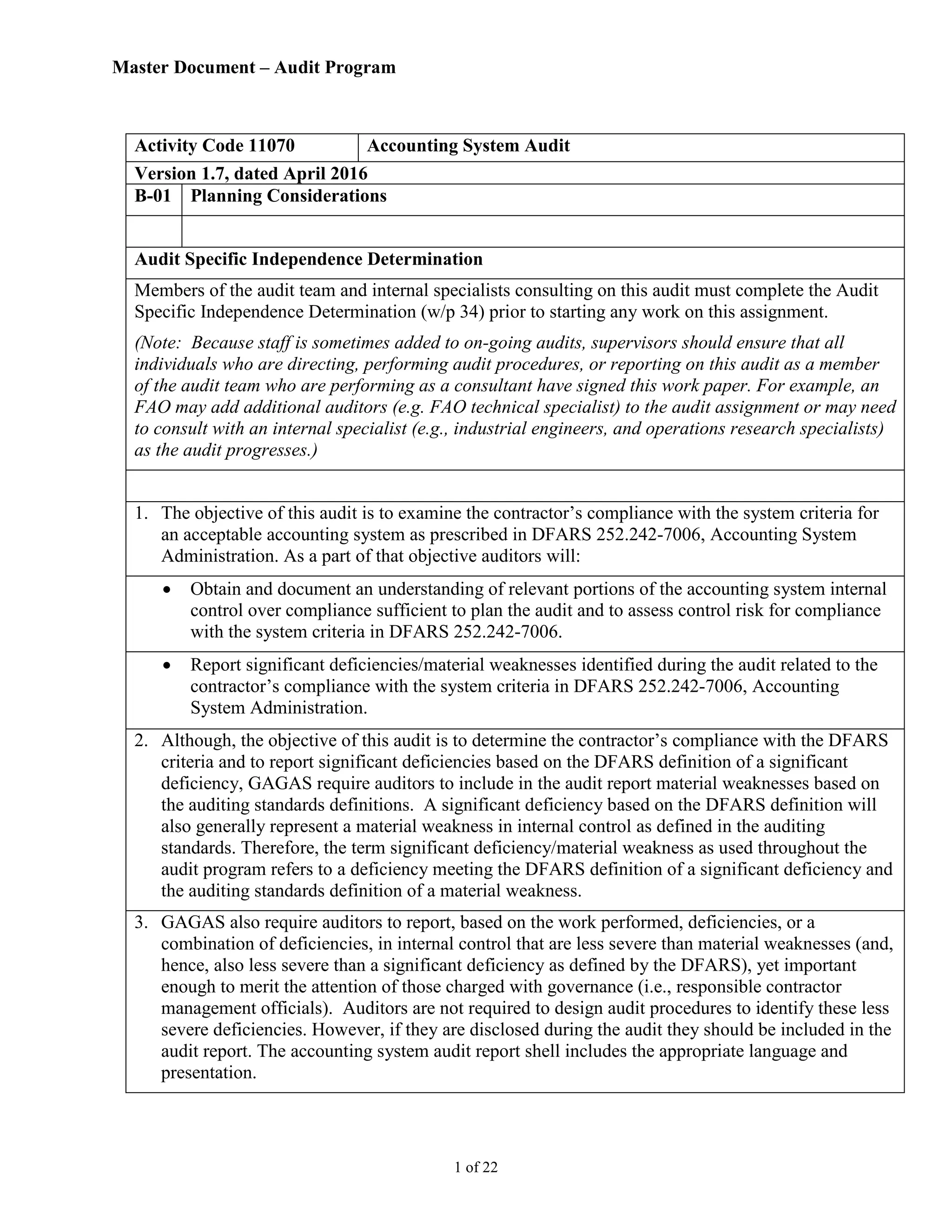 Example Audit Report Control Deficiencies 11070_AP_NA | PDF