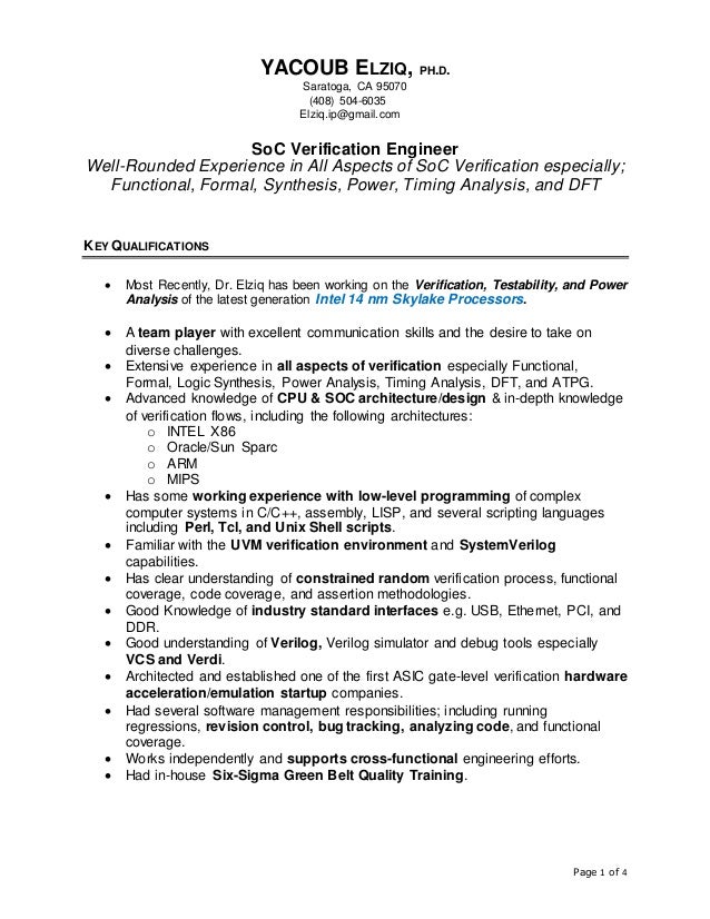yacoub resume soc_verification engineer 20160328 verification engineer resumes