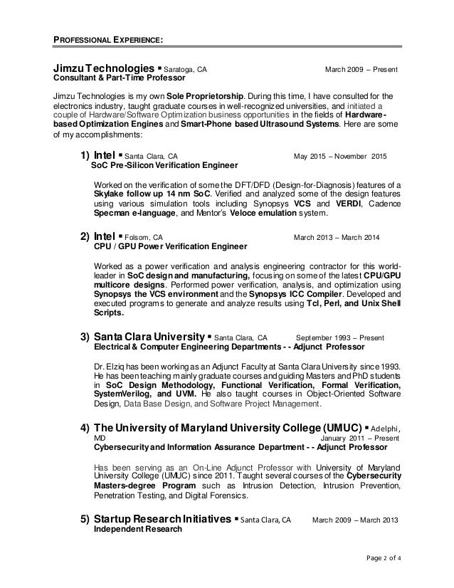 verification engineer resumes