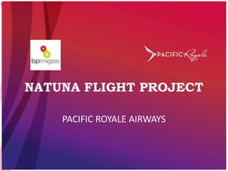 NATUNA FLIGHT PROJECT
PACIFIC ROYALE AIRWAYS
 