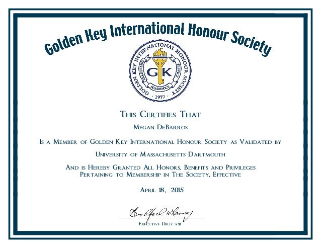 golden key membership certificate membership certificate