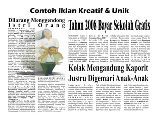 Contoh Iklan Kreatif & Unik
 