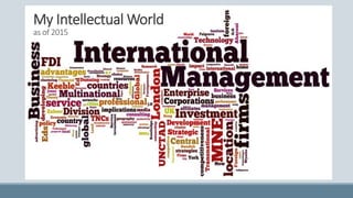 My Intellectual World
as of 2015
 